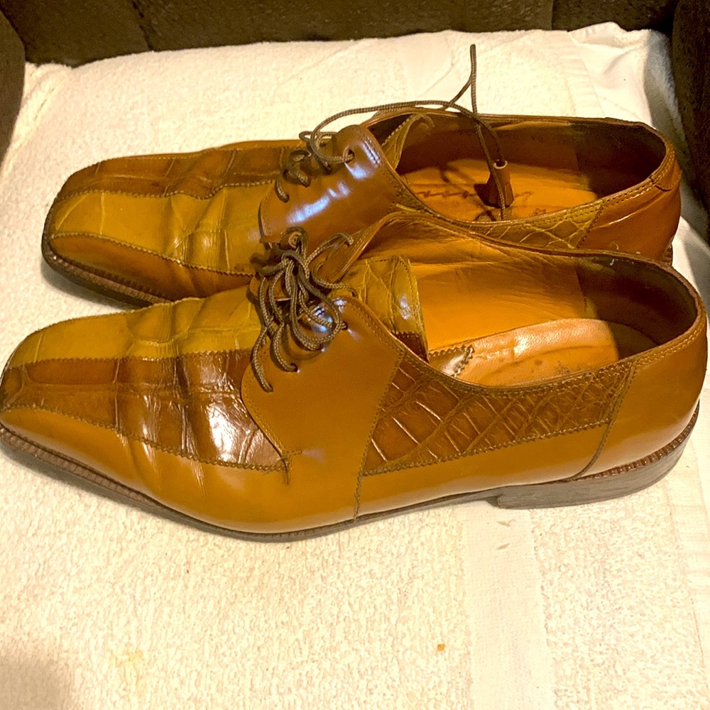 Mauri Python Tan And Brown Size 12 - image 2